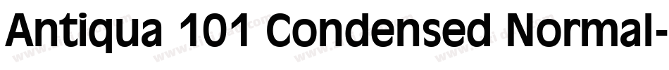 Antiqua 101 Condensed Normal字体转换